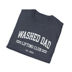 Washed Dad Lifting Club (White Text) T-Shirt