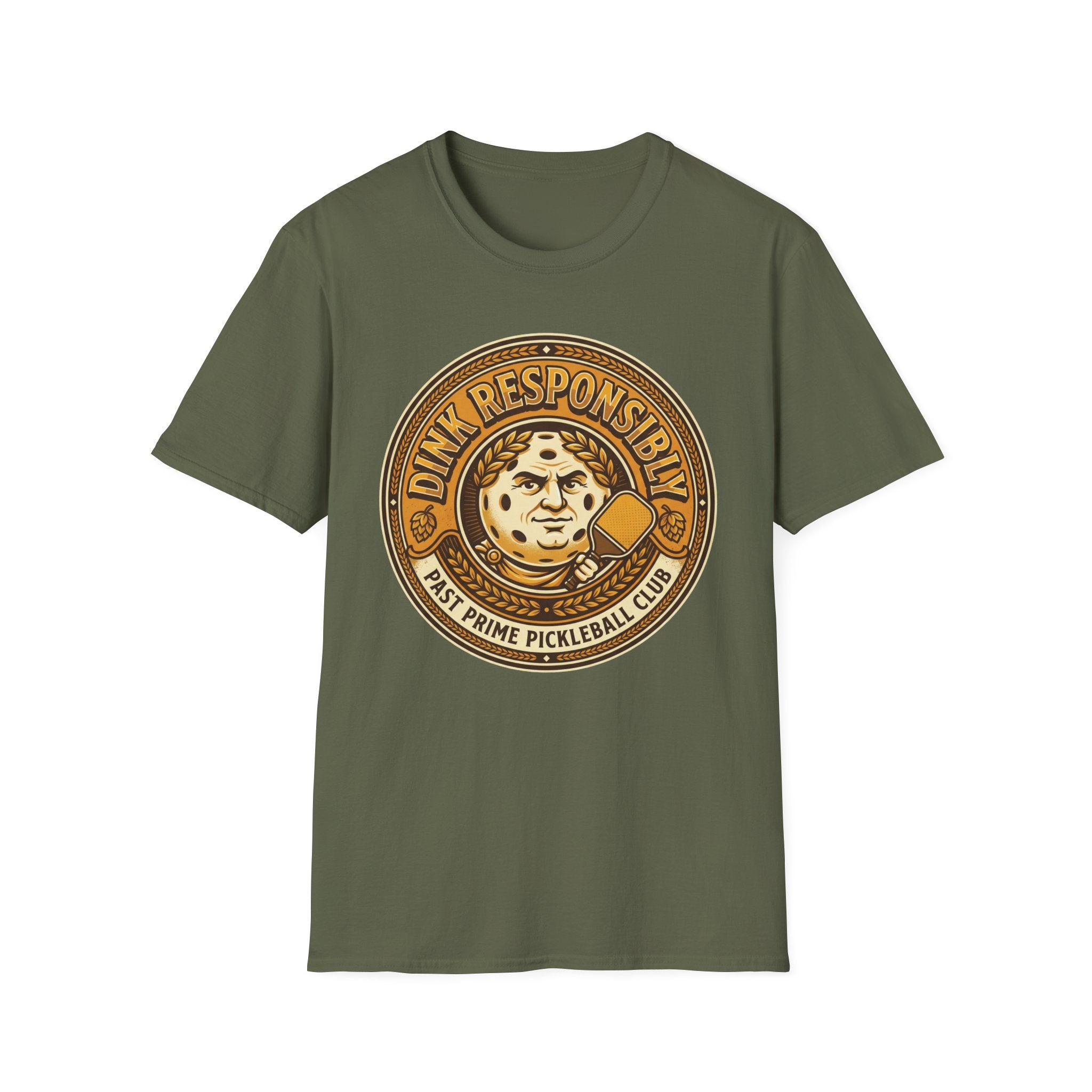 Dink Responsibly Ceaser Badge T-Shirt
