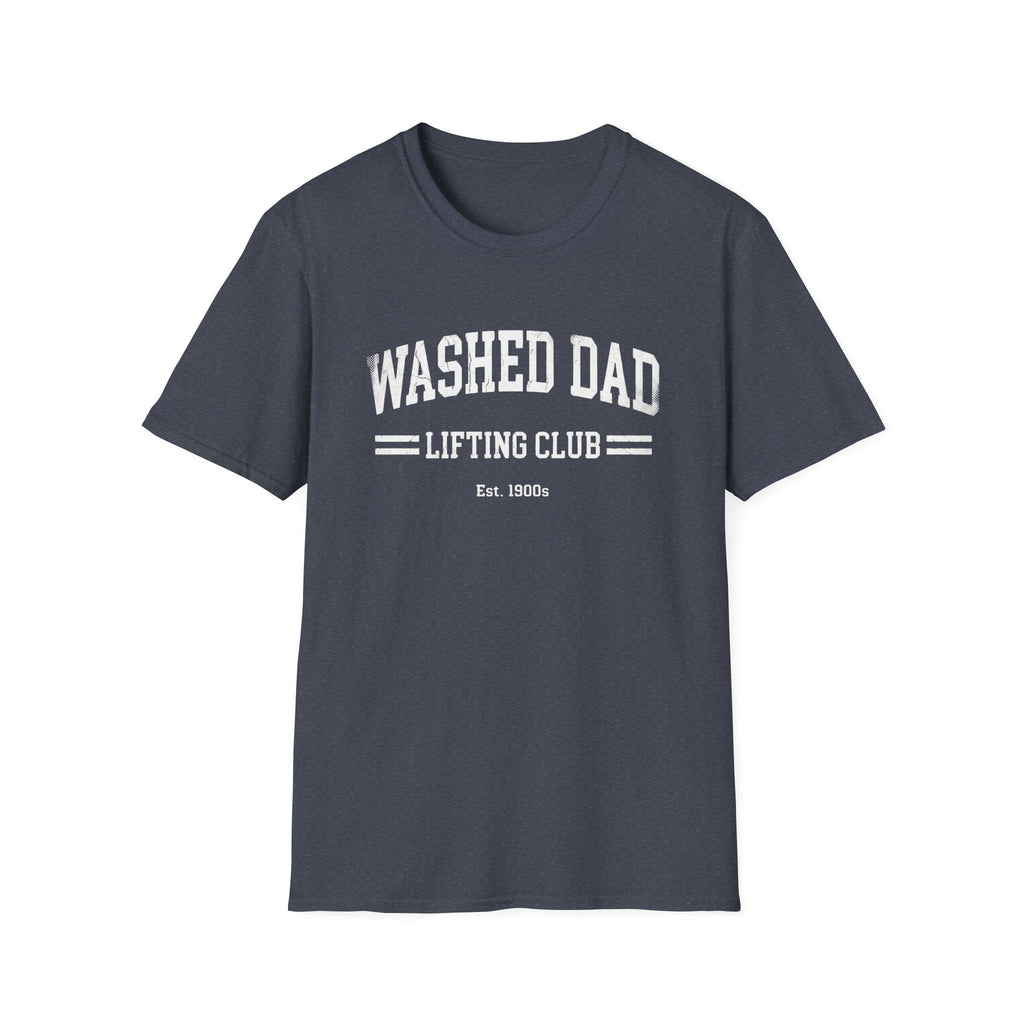 Washed Dad Lifting Club (White Text) T-Shirt