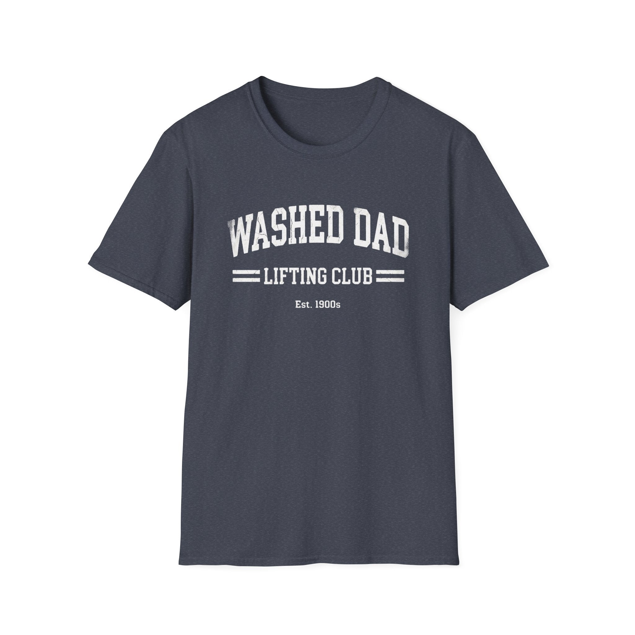 Washed Dad Lifting Club (White Text) T-Shirt