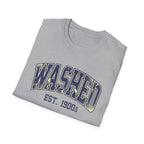 Washed Varsity Crackle Text T-Shirt