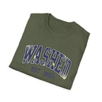 Washed Varsity Crackle Text T-Shirt