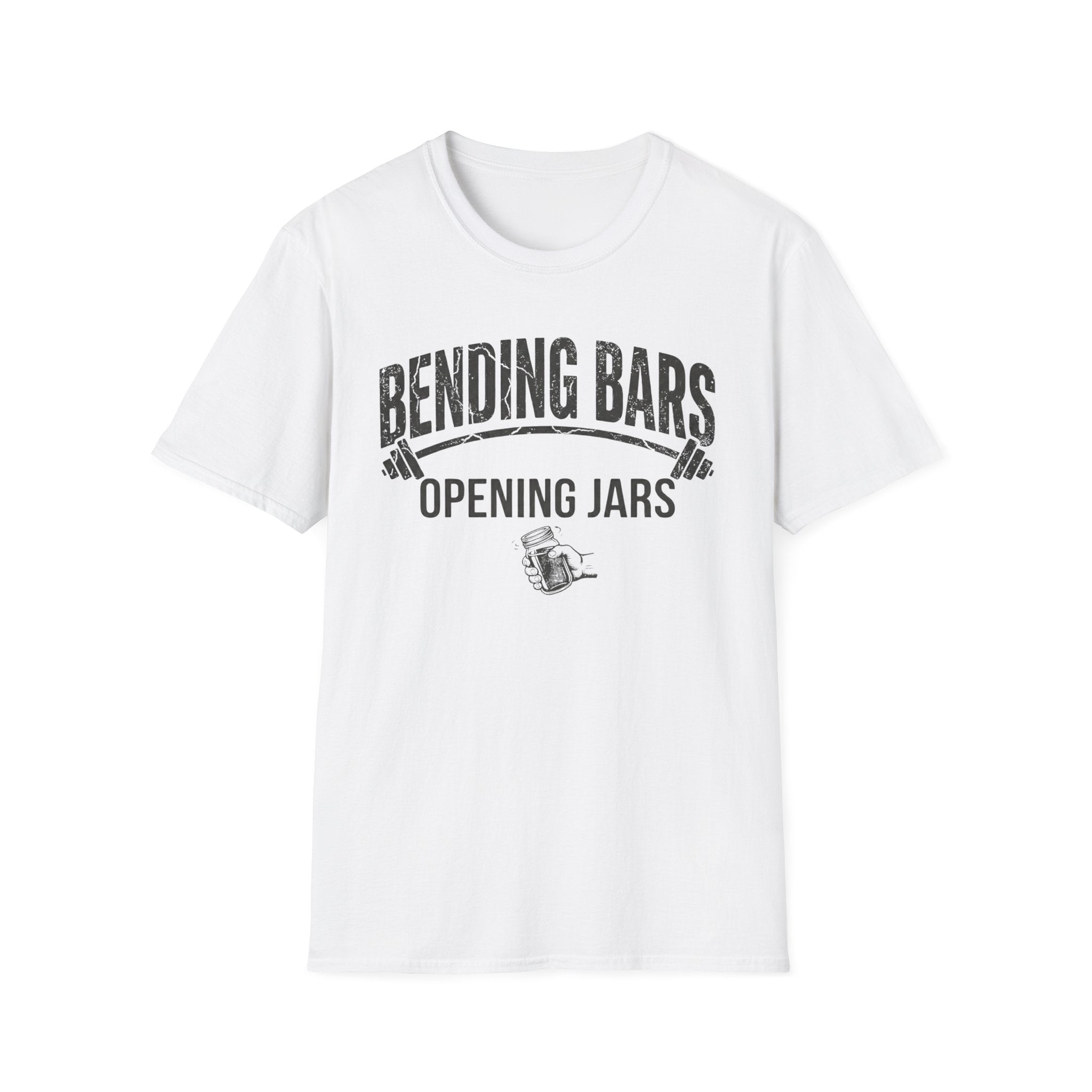 Bending Bars Opening Jars (with Graphic) T-Shirt