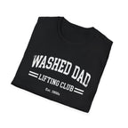 Washed Dad Lifting Club (White Text) T-Shirt