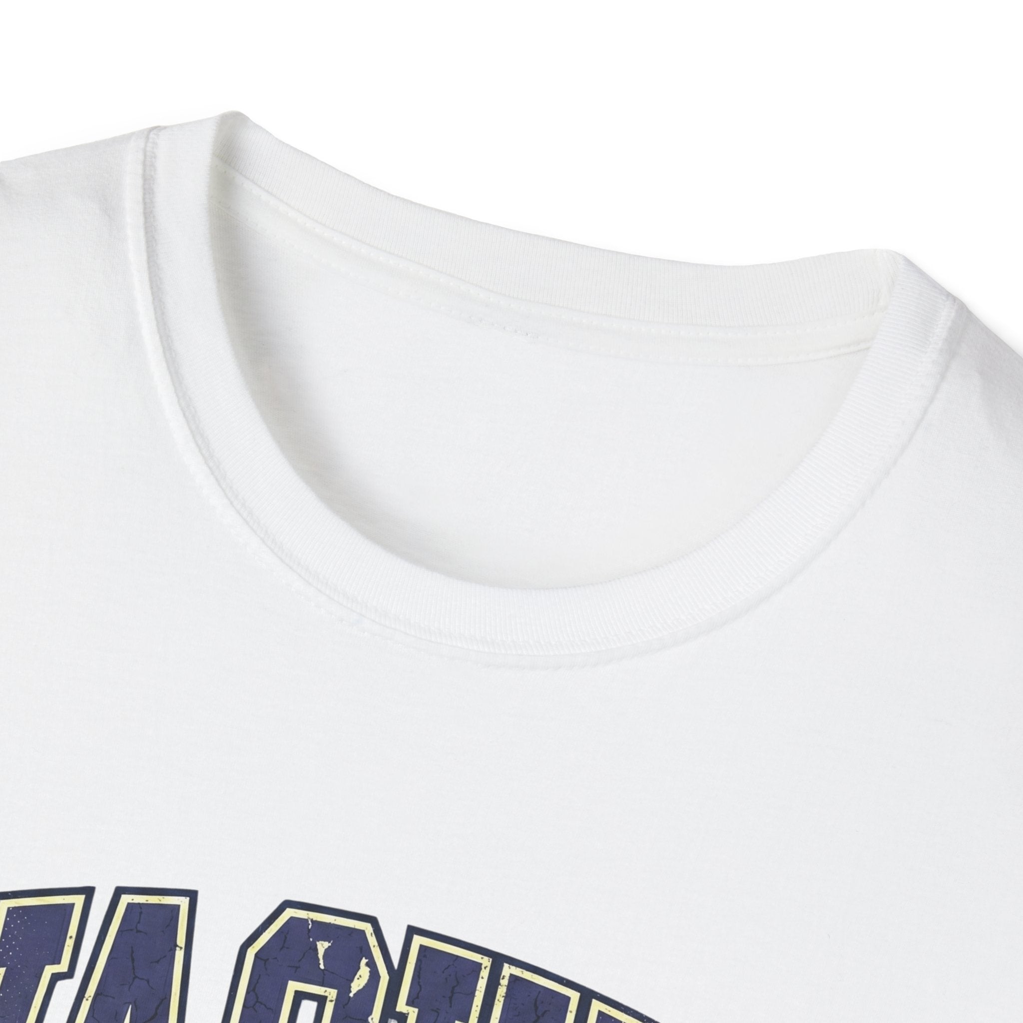 Washed Varsity Crackle Text T-Shirt