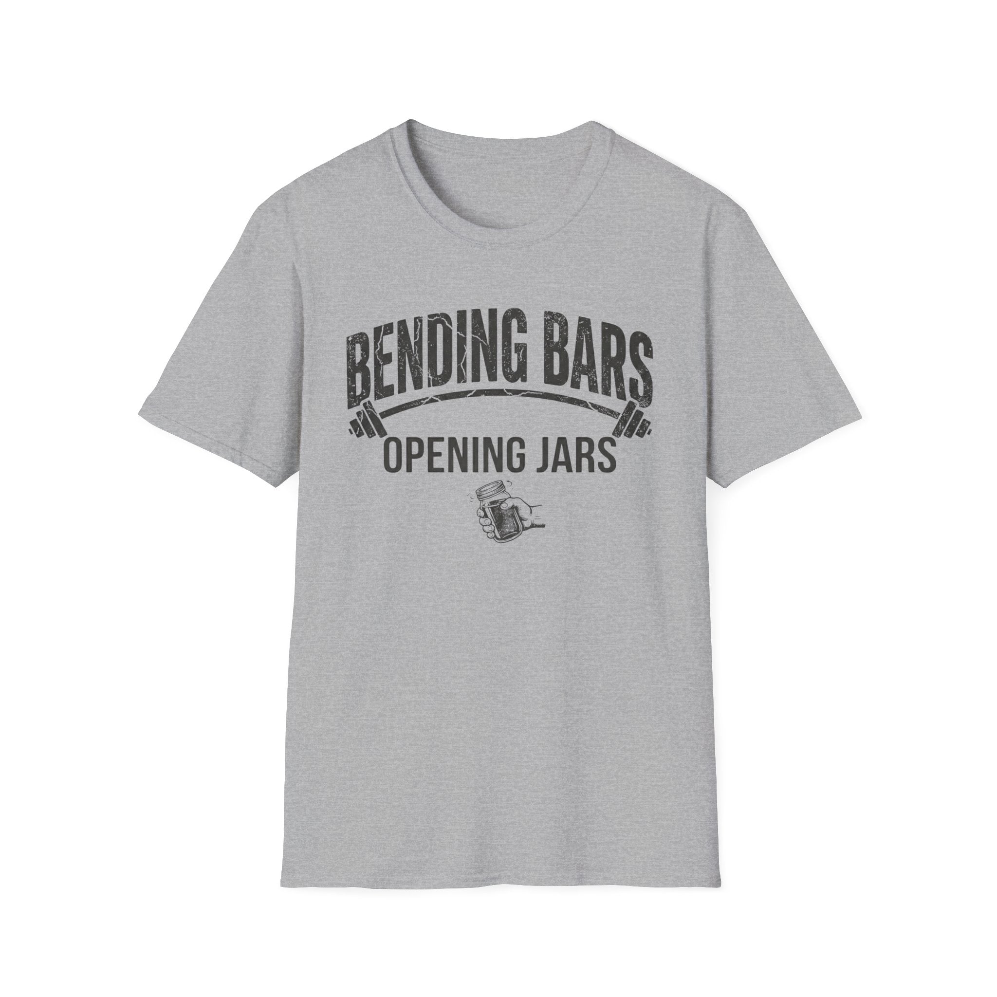 Bending Bars Opening Jars (with Graphic) T-Shirt