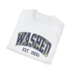 Washed Varsity Crackle Text T-Shirt