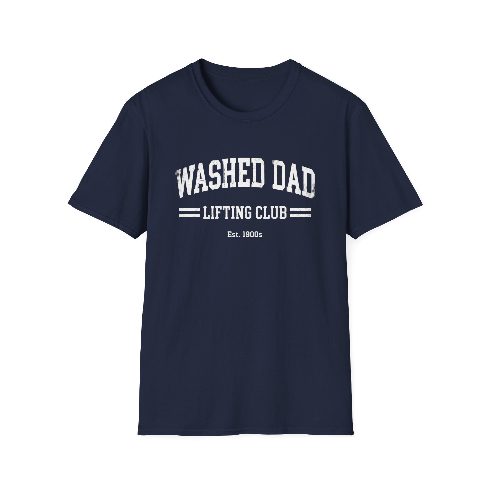 Washed Dad Lifting Club (White Text) T-Shirt
