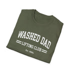 Washed Dad Lifting Club (White Text) T-Shirt