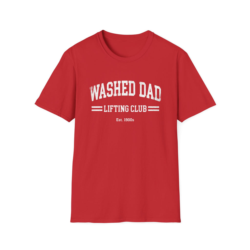 Washed Dad Lifting Club (White Text) T-Shirt