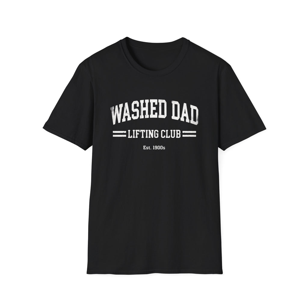 Washed Dad Lifting Club (White Text) T-Shirt