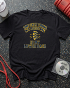 Lit Lower Back (Blue & Gold Text) T-Shirt