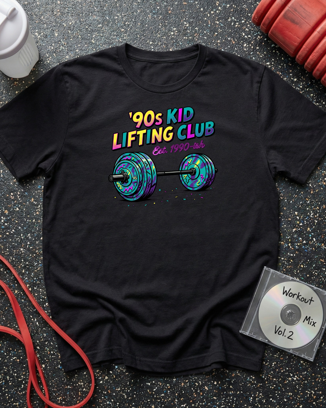 90s Kid Lifting (Barbell) T-Shirt