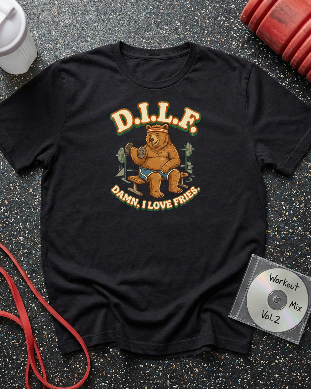Damn I Love Fries (Bear) T-Shirt