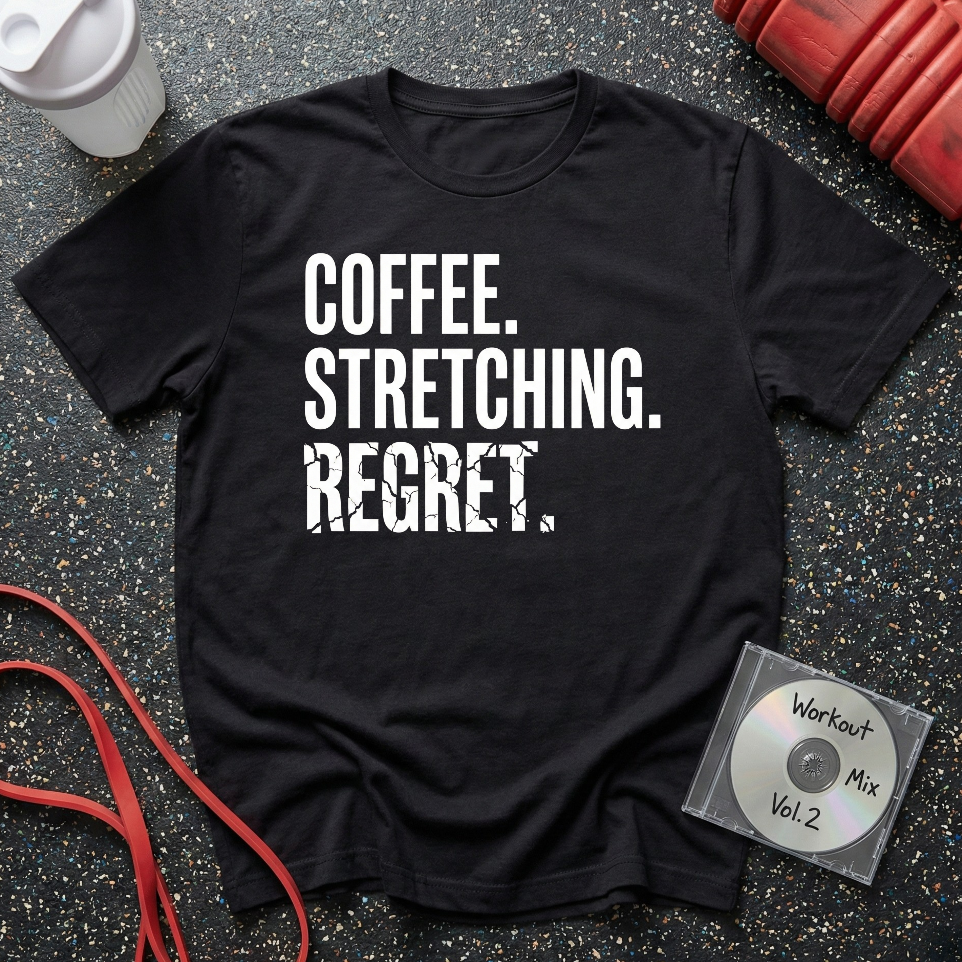 Coffee Stretching Regret T-Shirt