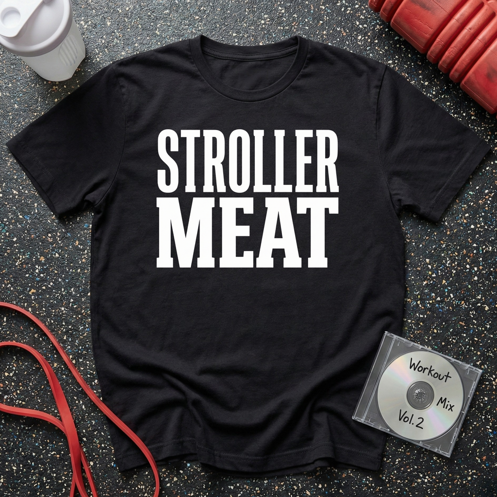 Stroller Meat Block Letter T-Shirt