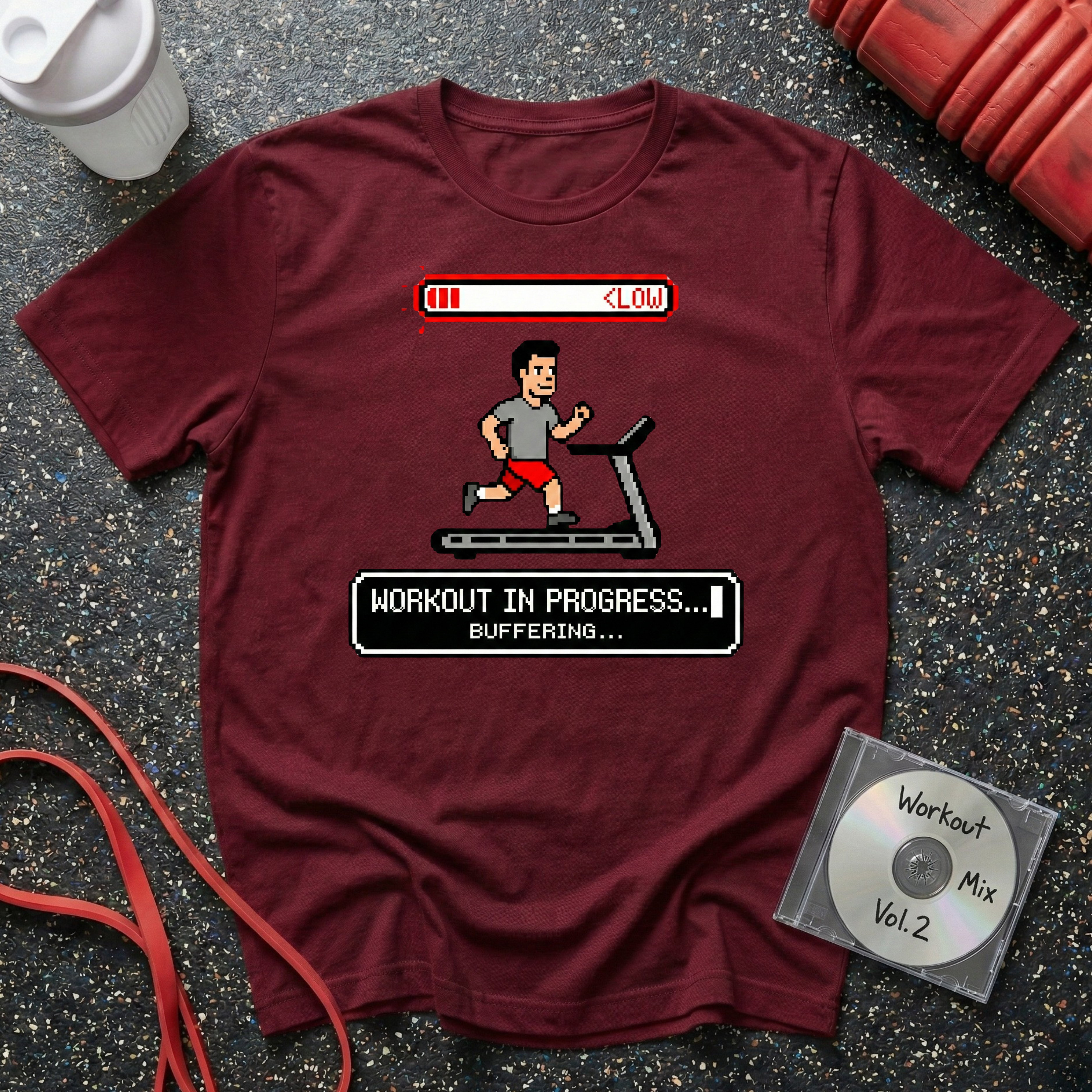 Workout In Progress 8-Bit T-Shirt