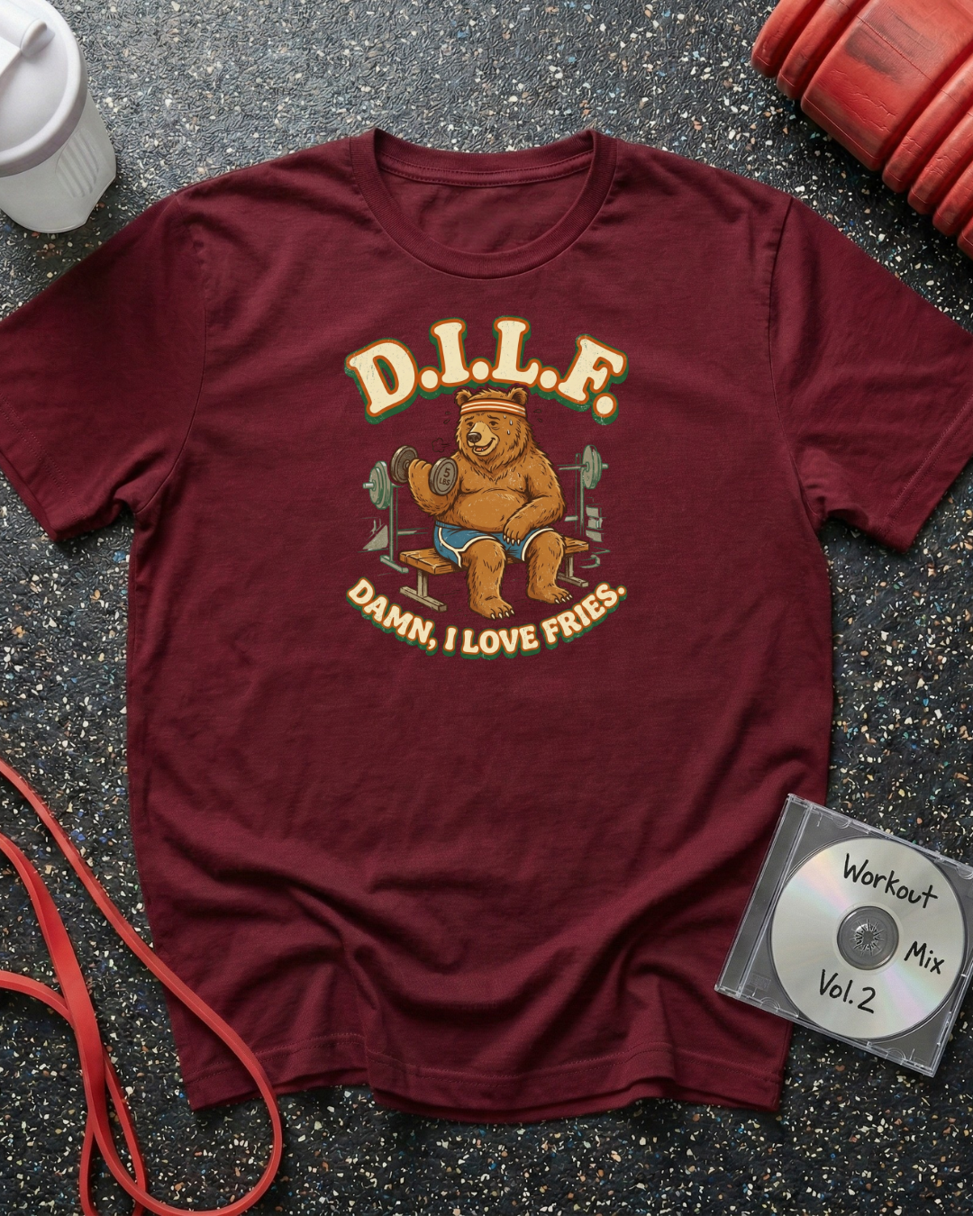 Damn I Love Fries (Bear) T-Shirt