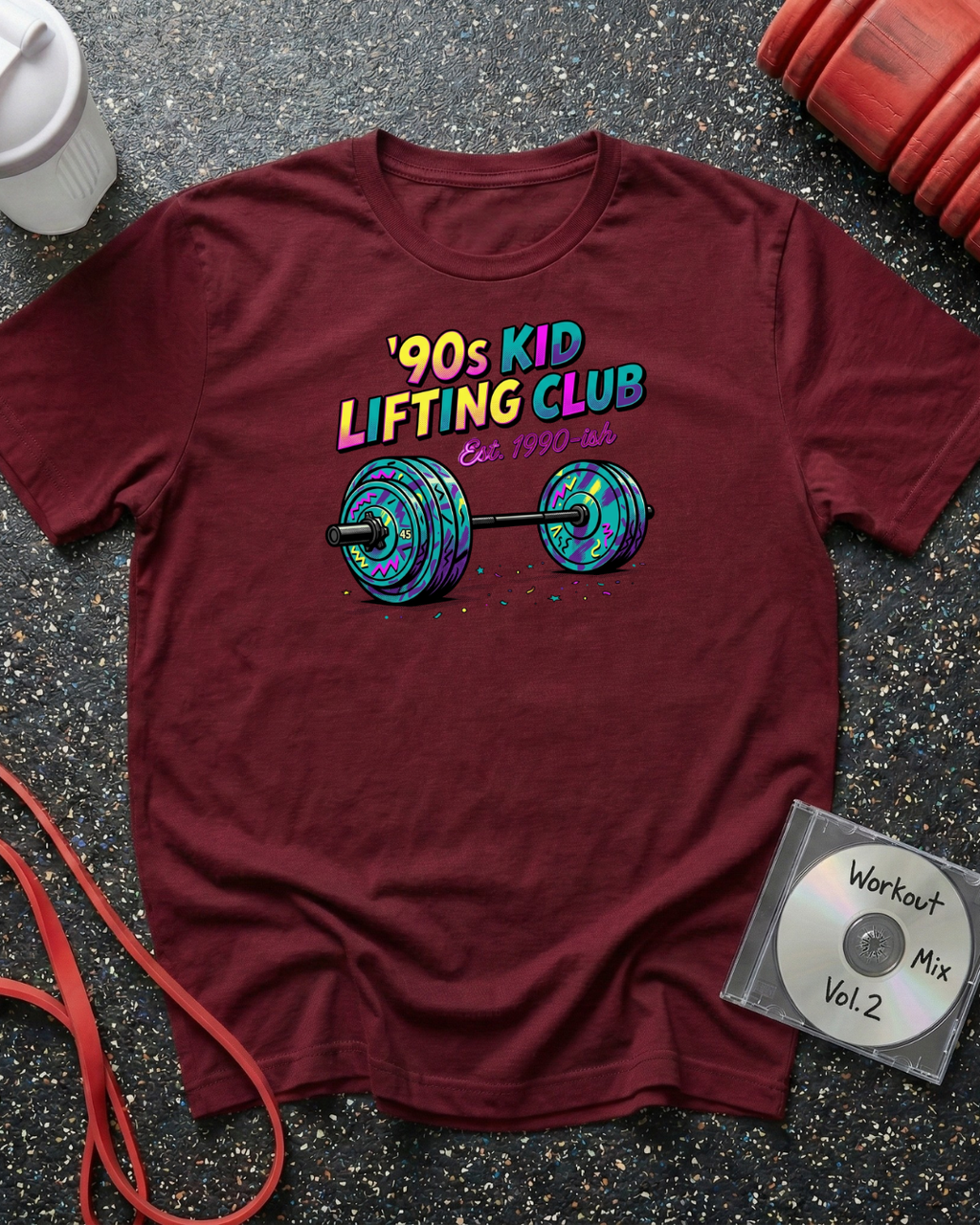 90s Kid Lifting (Barbell) T-Shirt