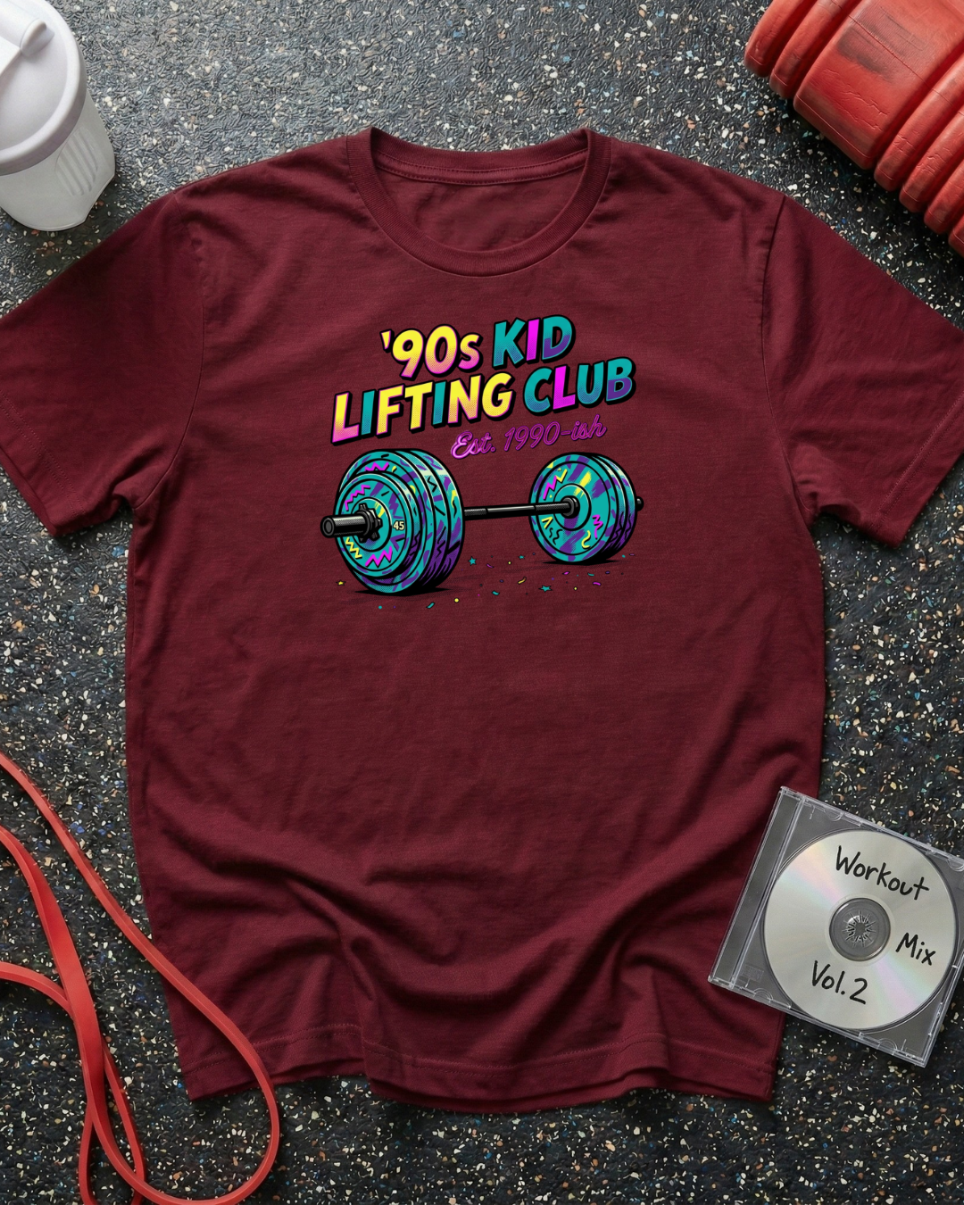 90s Kid Lifting (Barbell) T-Shirt