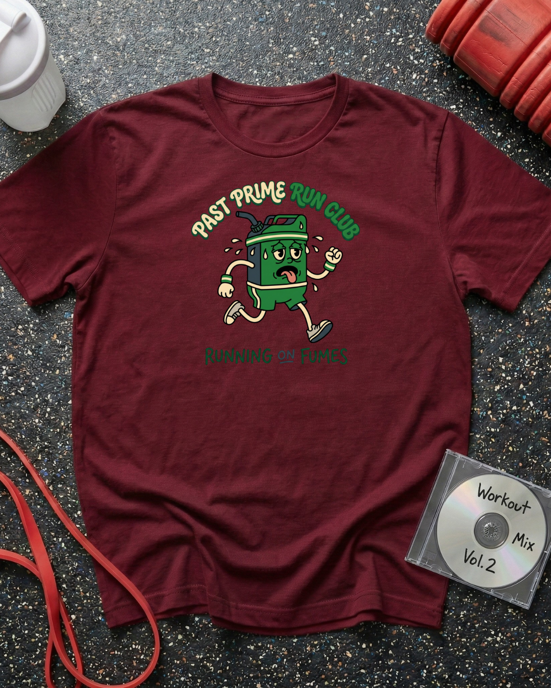 Running on Fumes Cartoon T-Shirt