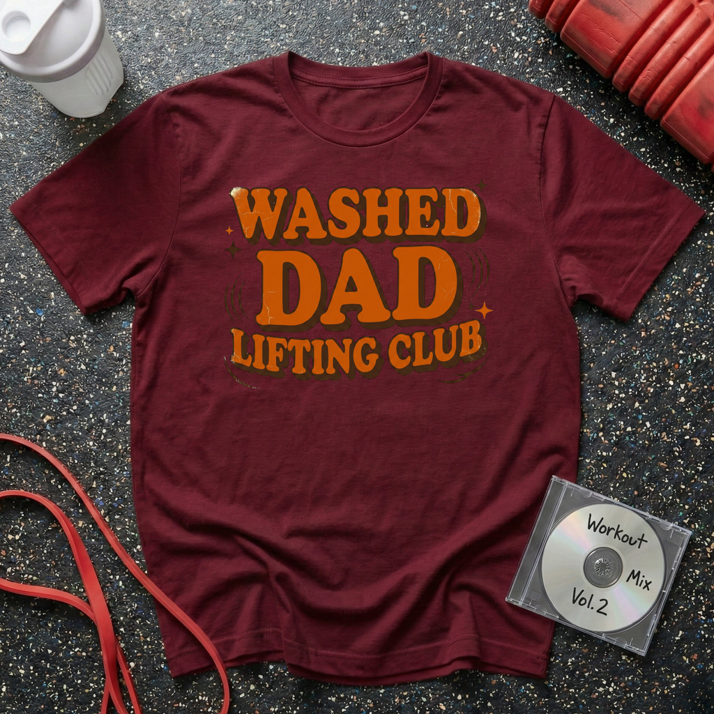 Washed Dad Lifting Club (Groovy) T-Shirt