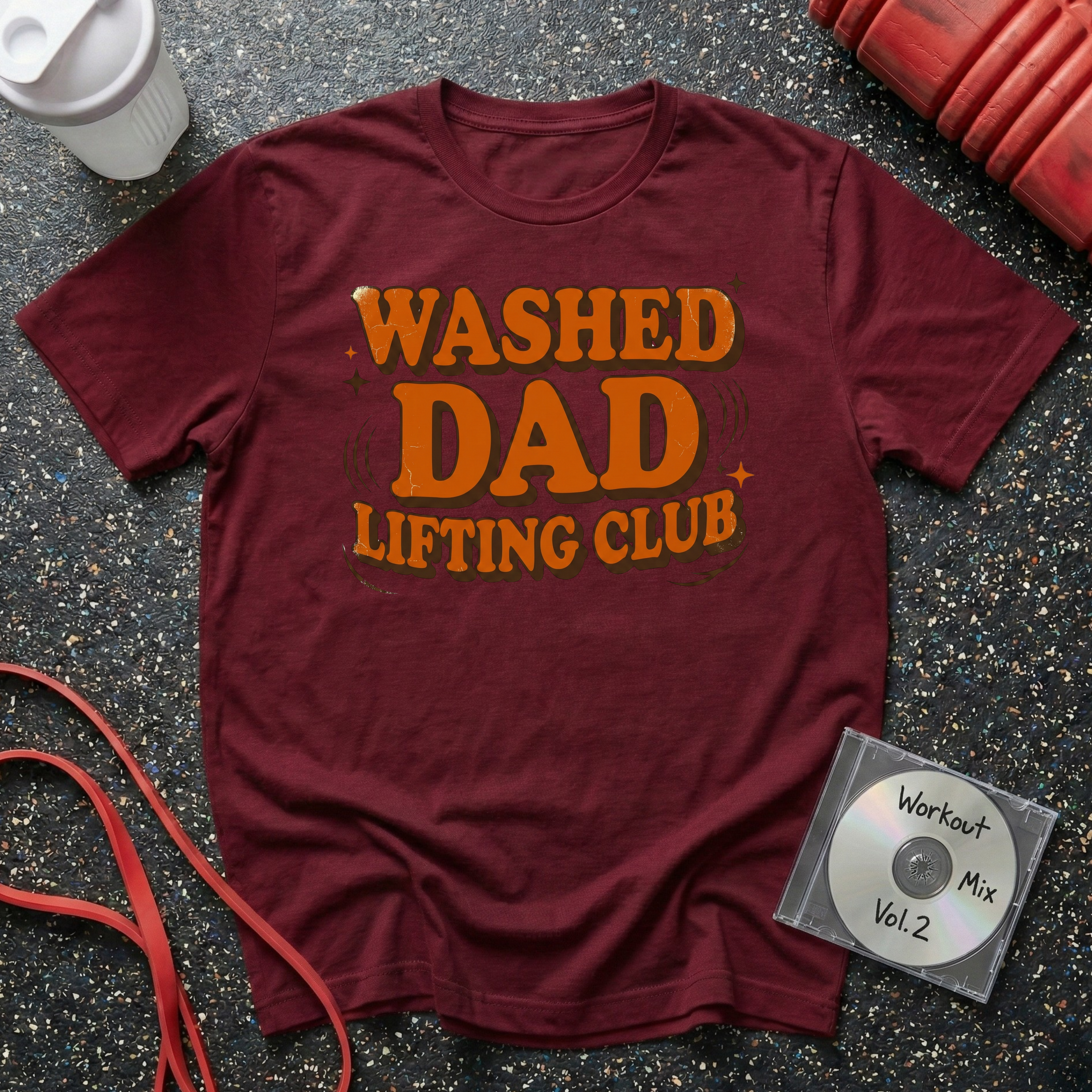 Washed Dad Lifting Club (Groovy) T-Shirt