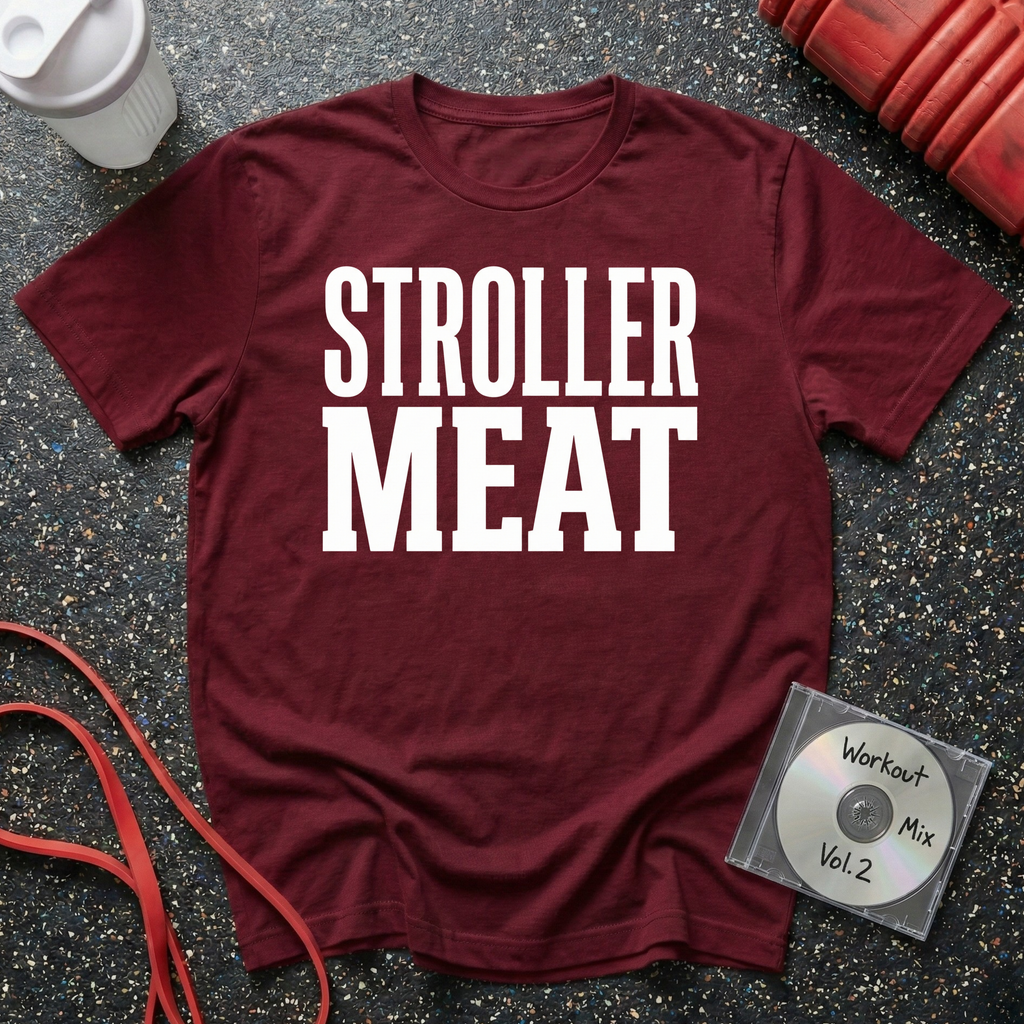 Stroller Meat Block Letter T-Shirt