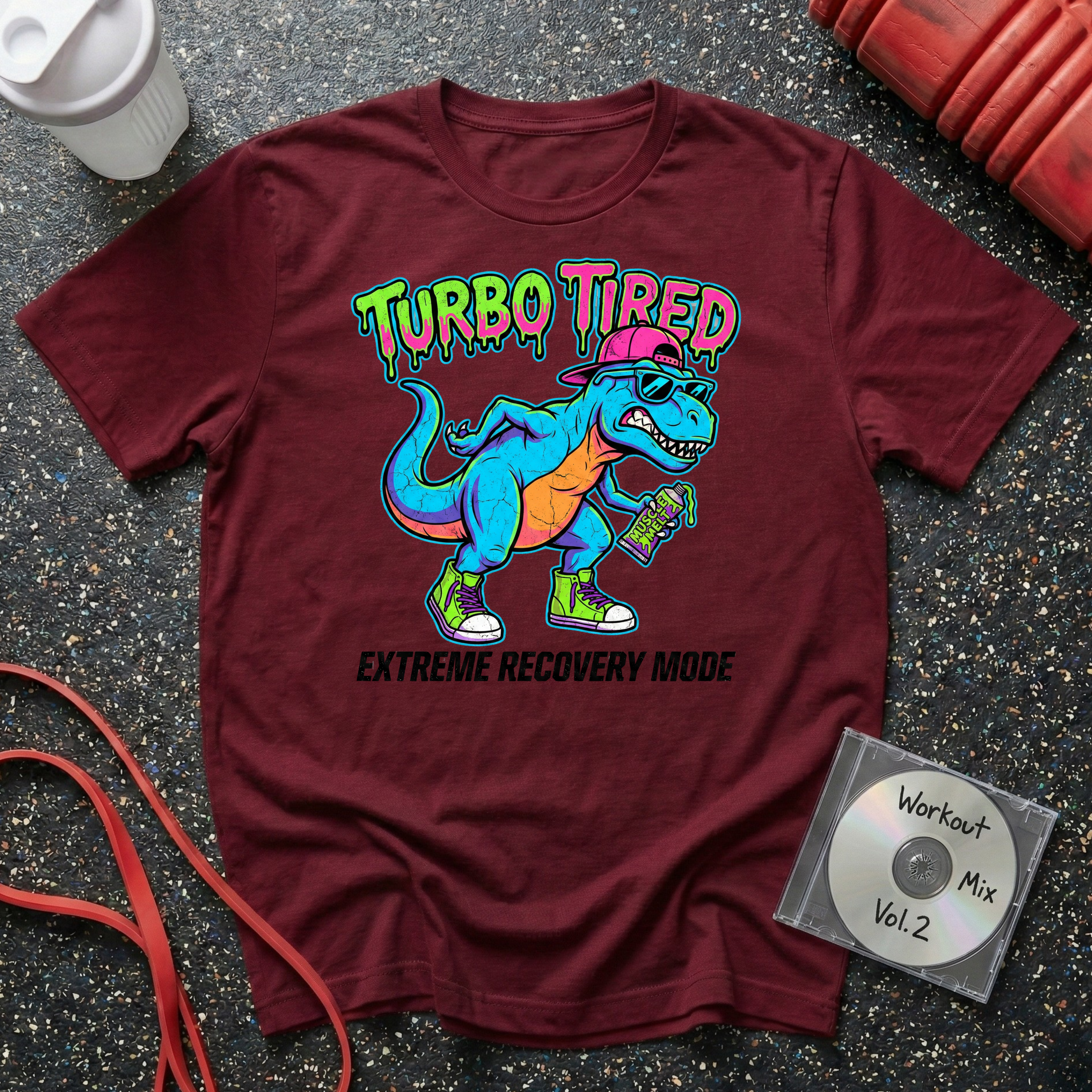 Turbo Tired T-Rex T-Shirt