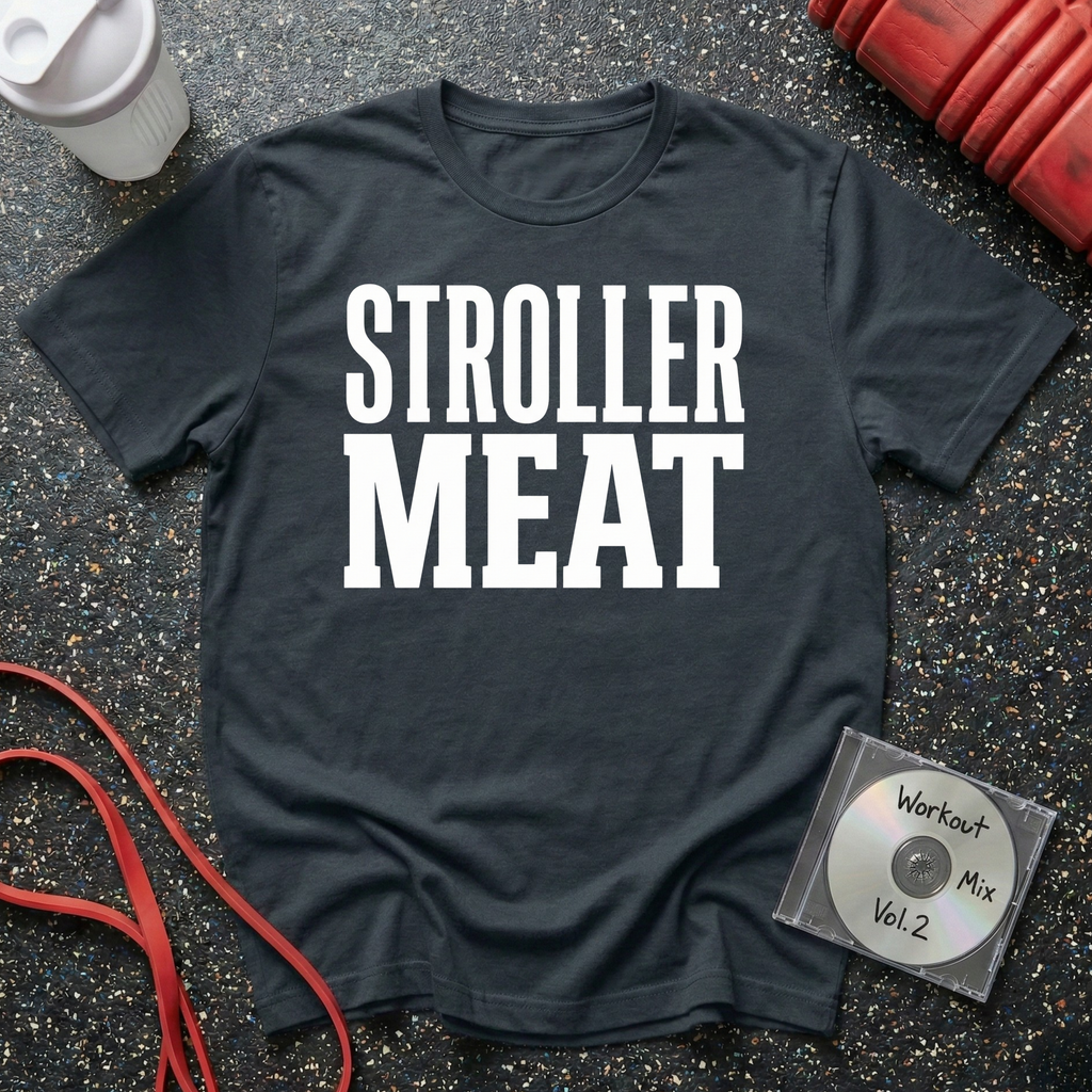 Stroller Meat Block Letter T-Shirt