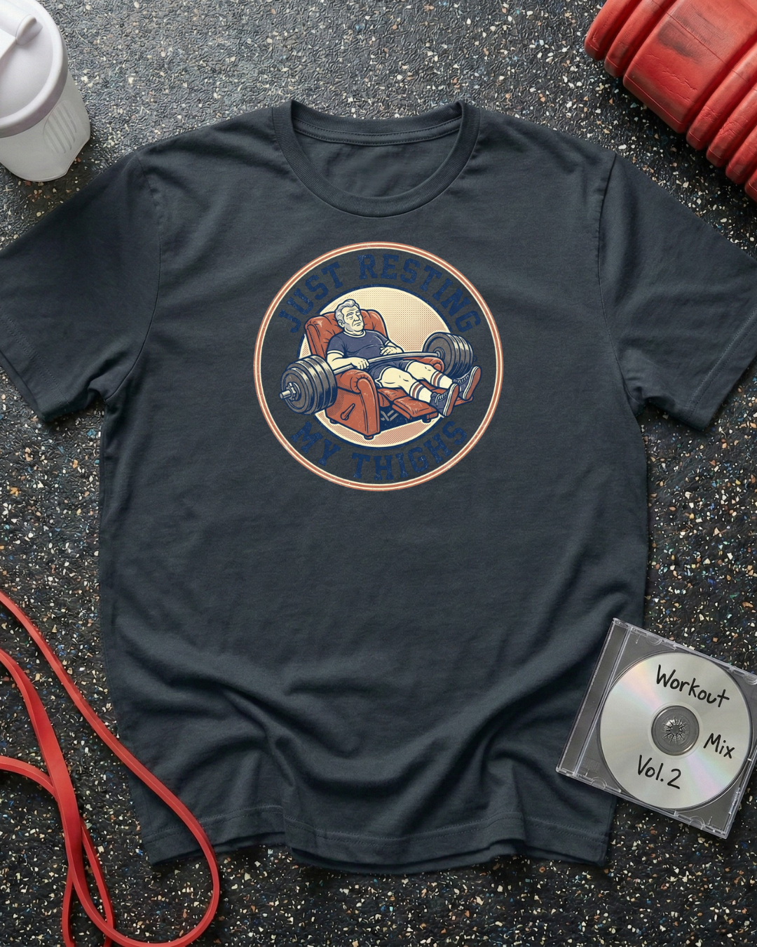 Resting My Thighs (Barbell) T-Shirt
