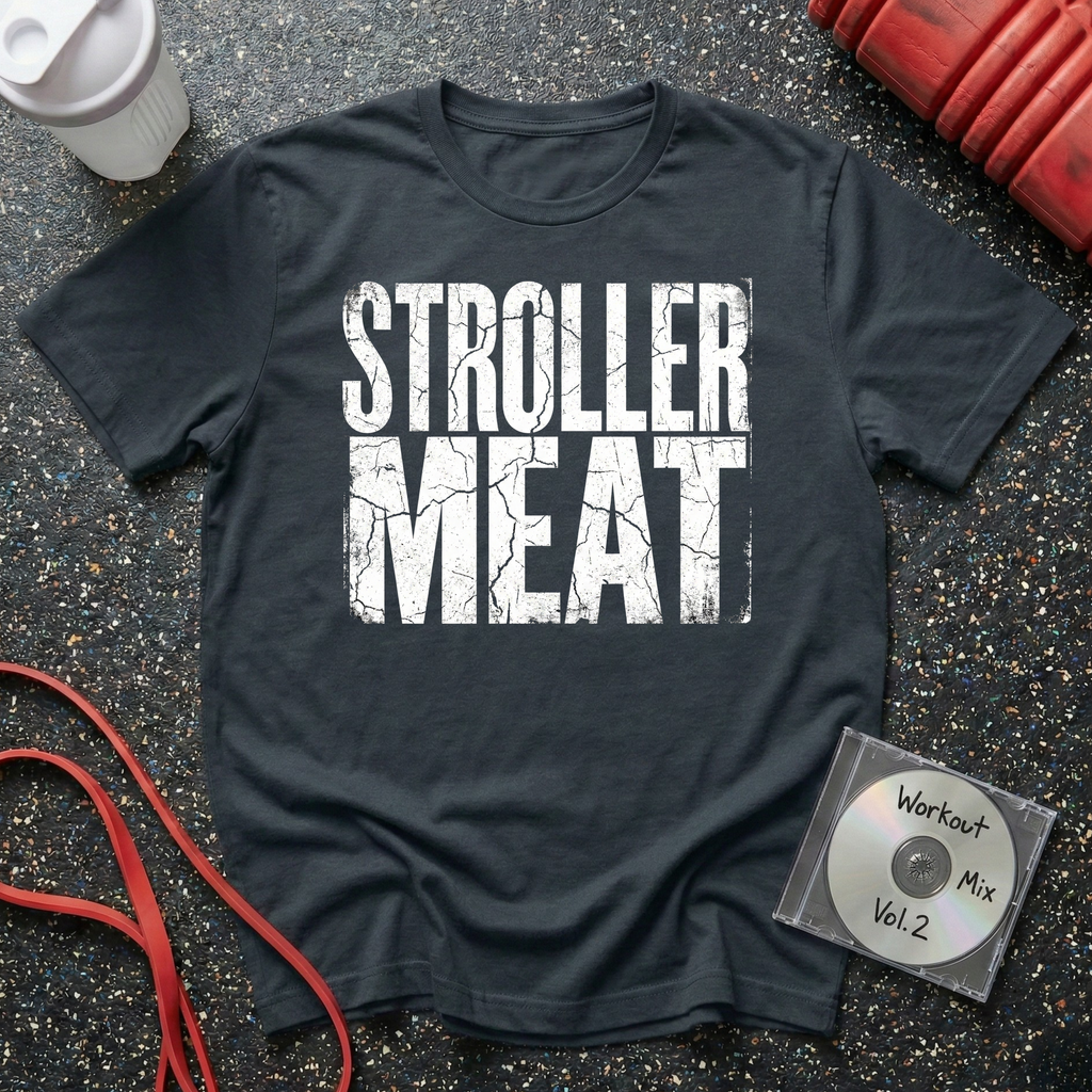 Stroller Meat Block Letter Cracked