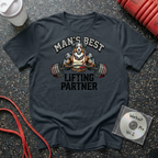 Man's Best Lifting Partner Australian Shepard T-Shirt