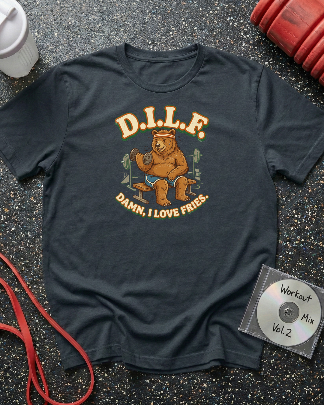 Damn I Love Fries (Bear) T-Shirt