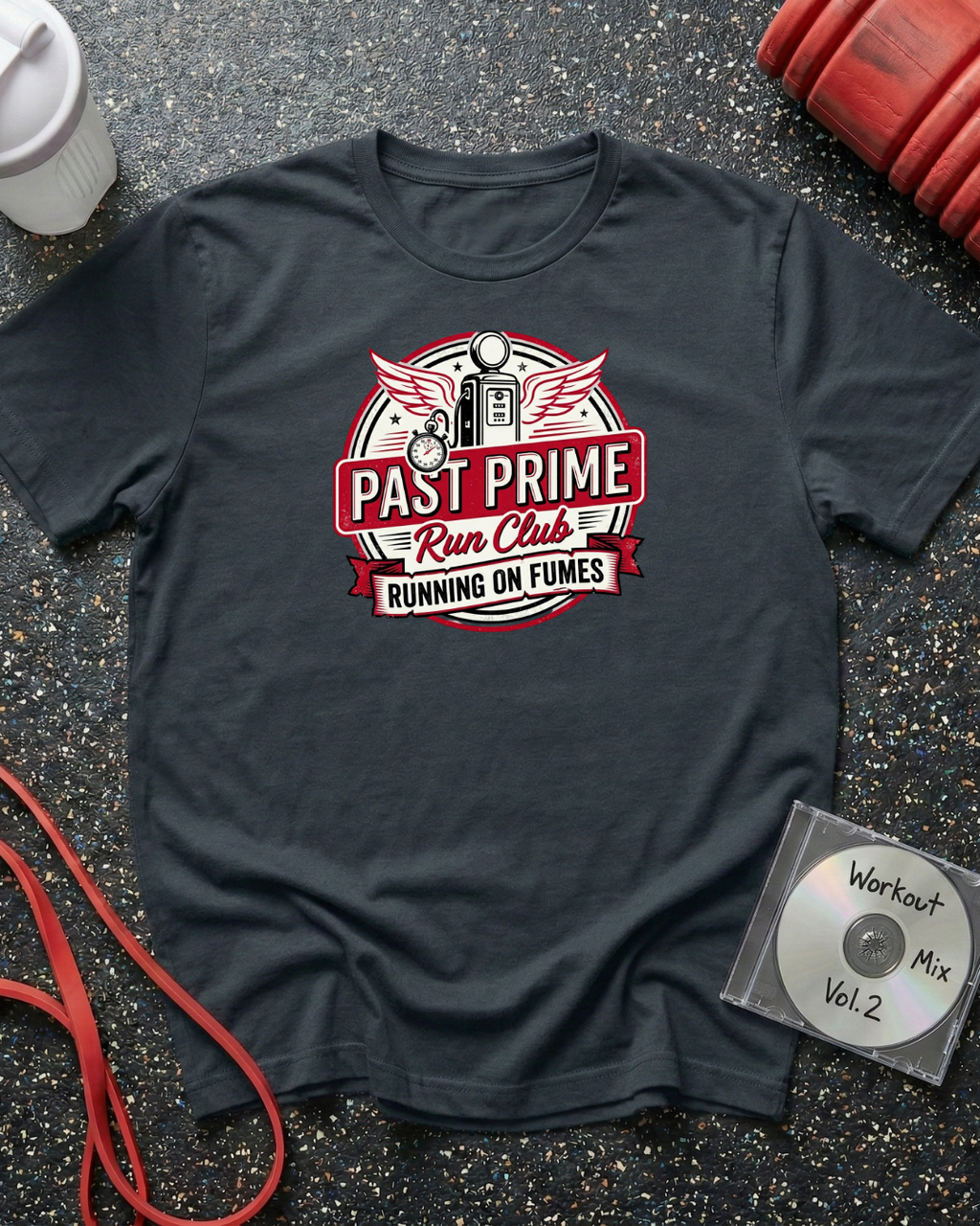 Run Club Gas Pump Badge T-Shirt
