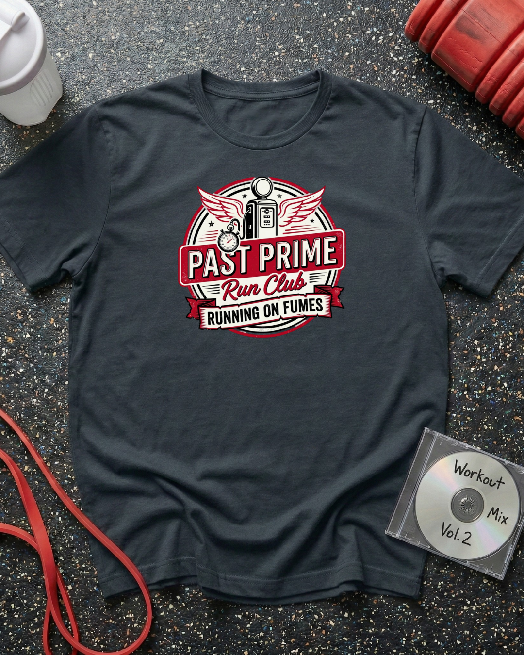 Run Club Gas Pump Badge T-Shirt