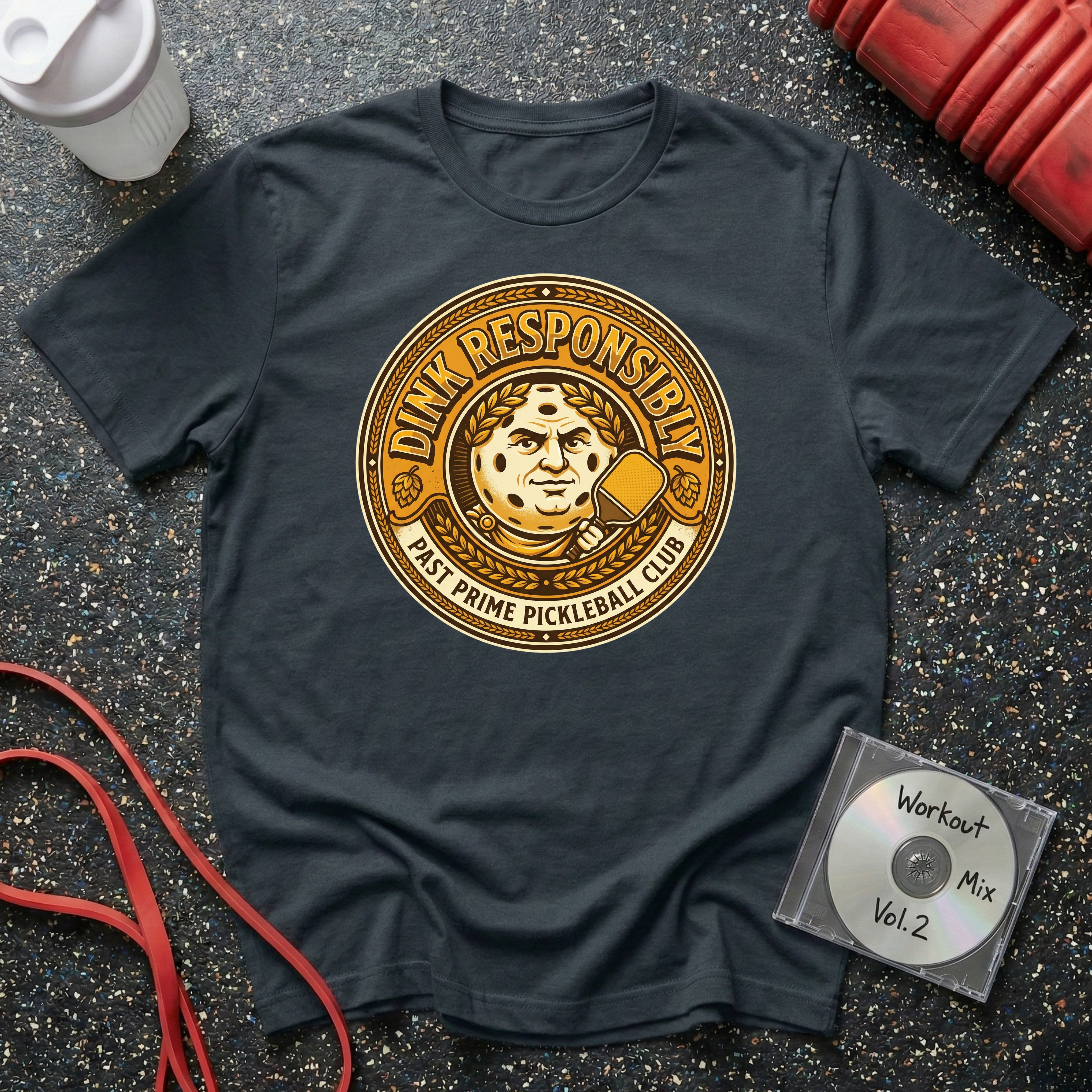 Dink Responsibly Ceaser Badge T-Shirt