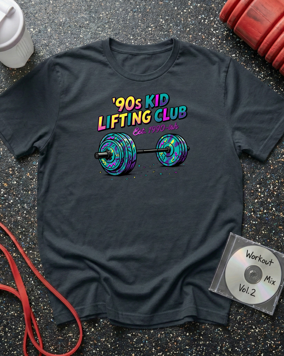 90s Kid Lifting (Barbell) T-Shirt