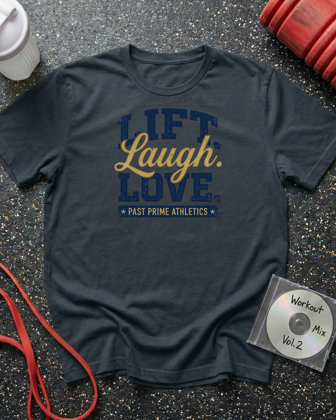 Lift Laugh Love Faded T-Shirt