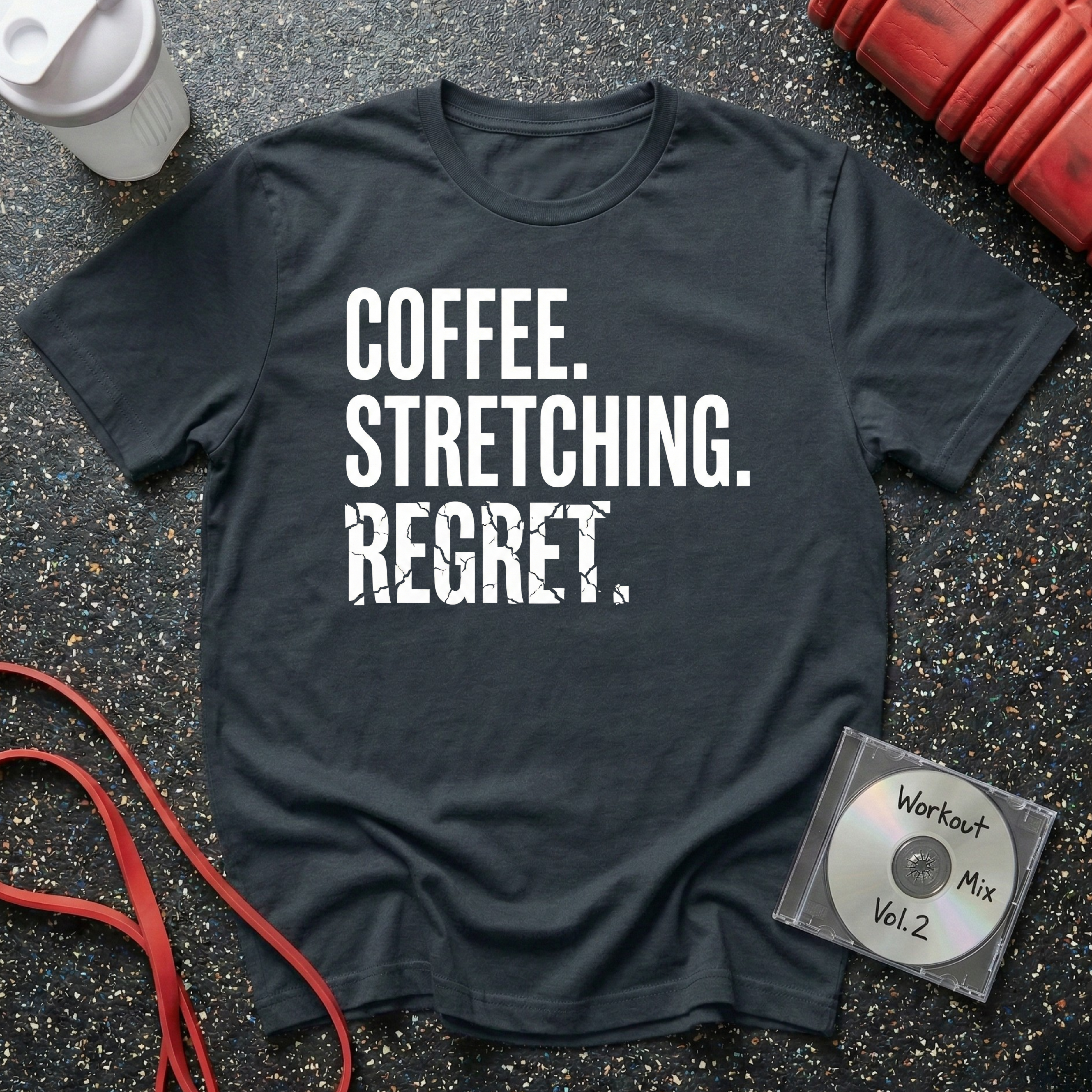 Coffee Stretching Regret T-Shirt