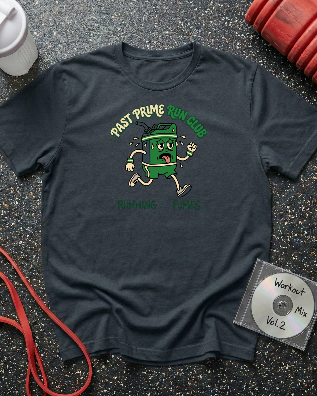 Running on Fumes Cartoon T-Shirt