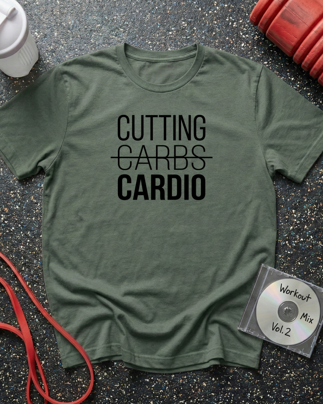 Cutting Cardio (All Uppercase Text) T-Shirt