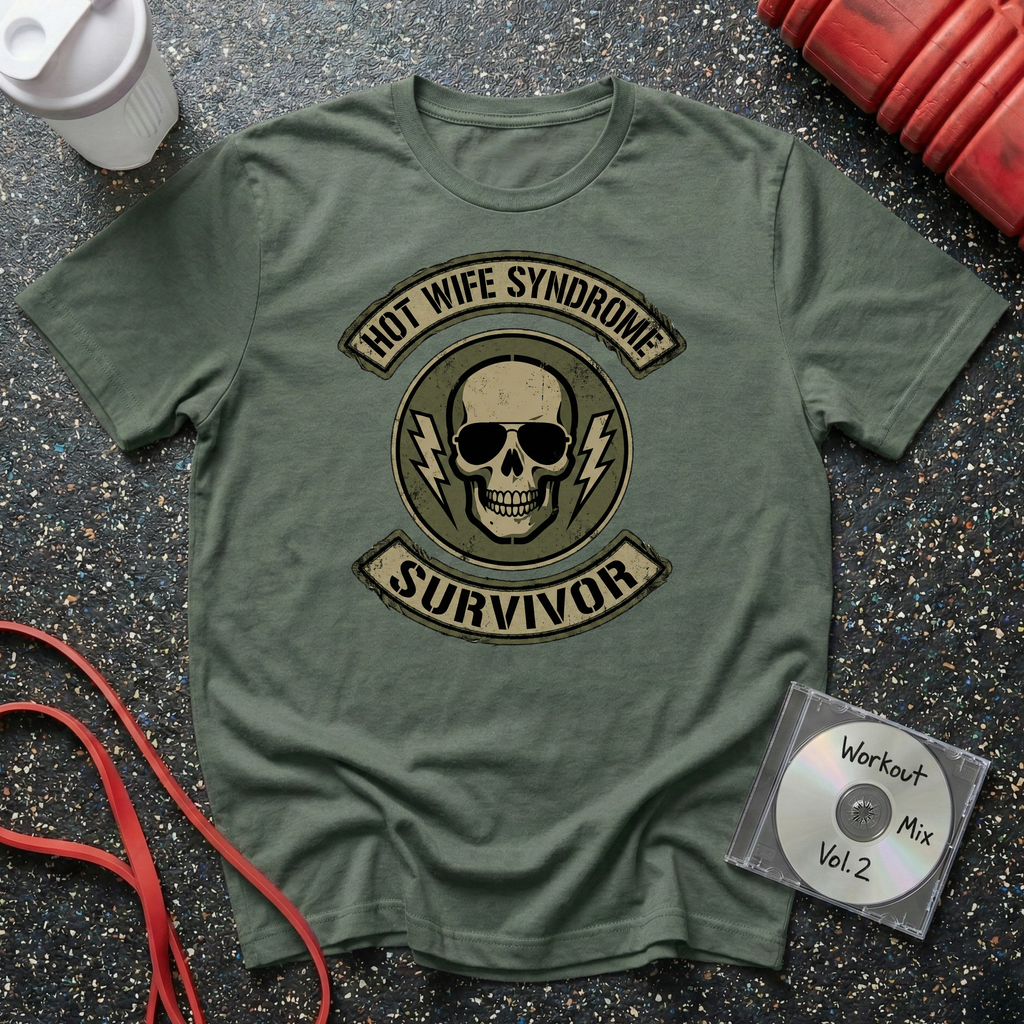 Hot Wife Syndrome Survivor Skull T-Shirt