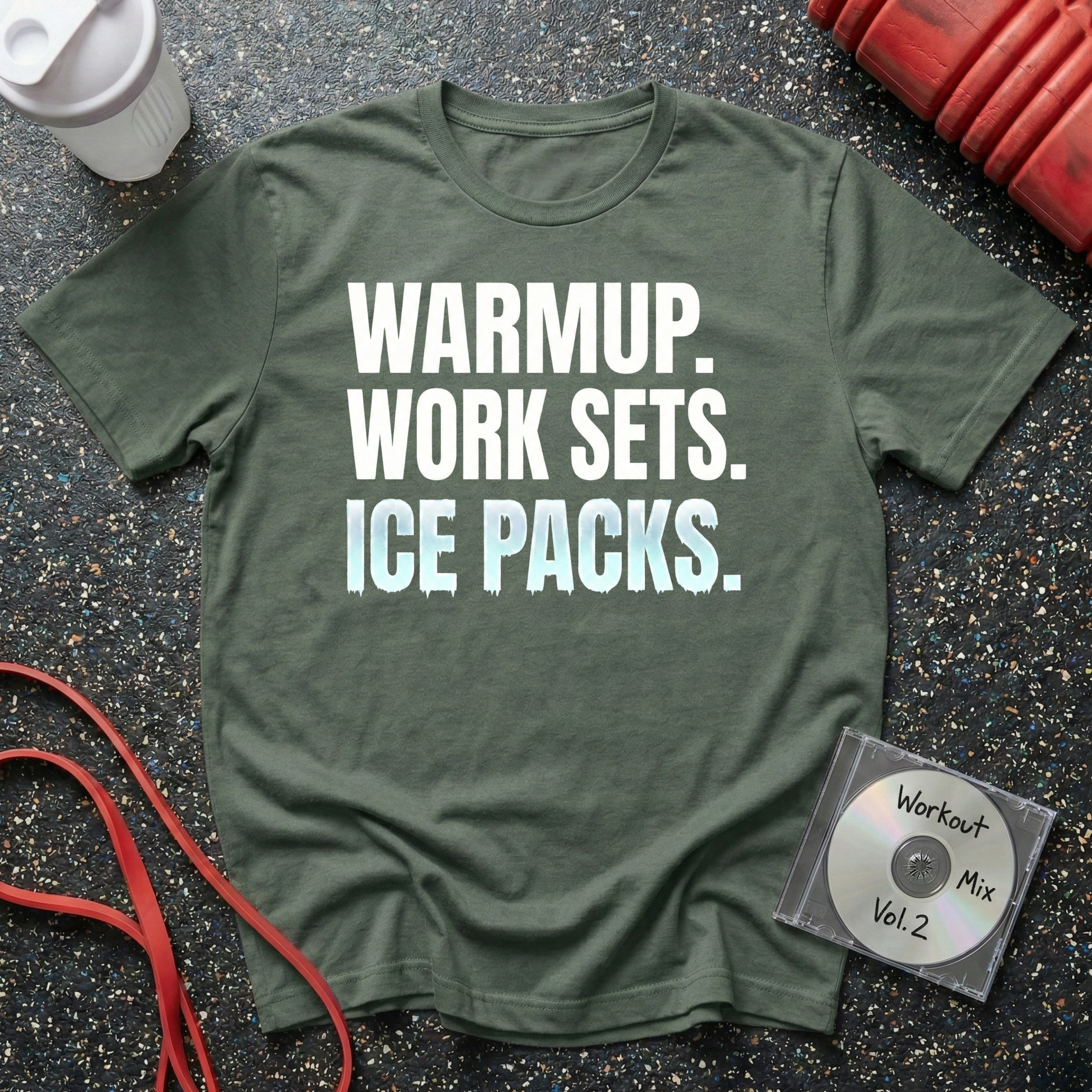 Warm Up Work Sets Ice Packs T-Shirt