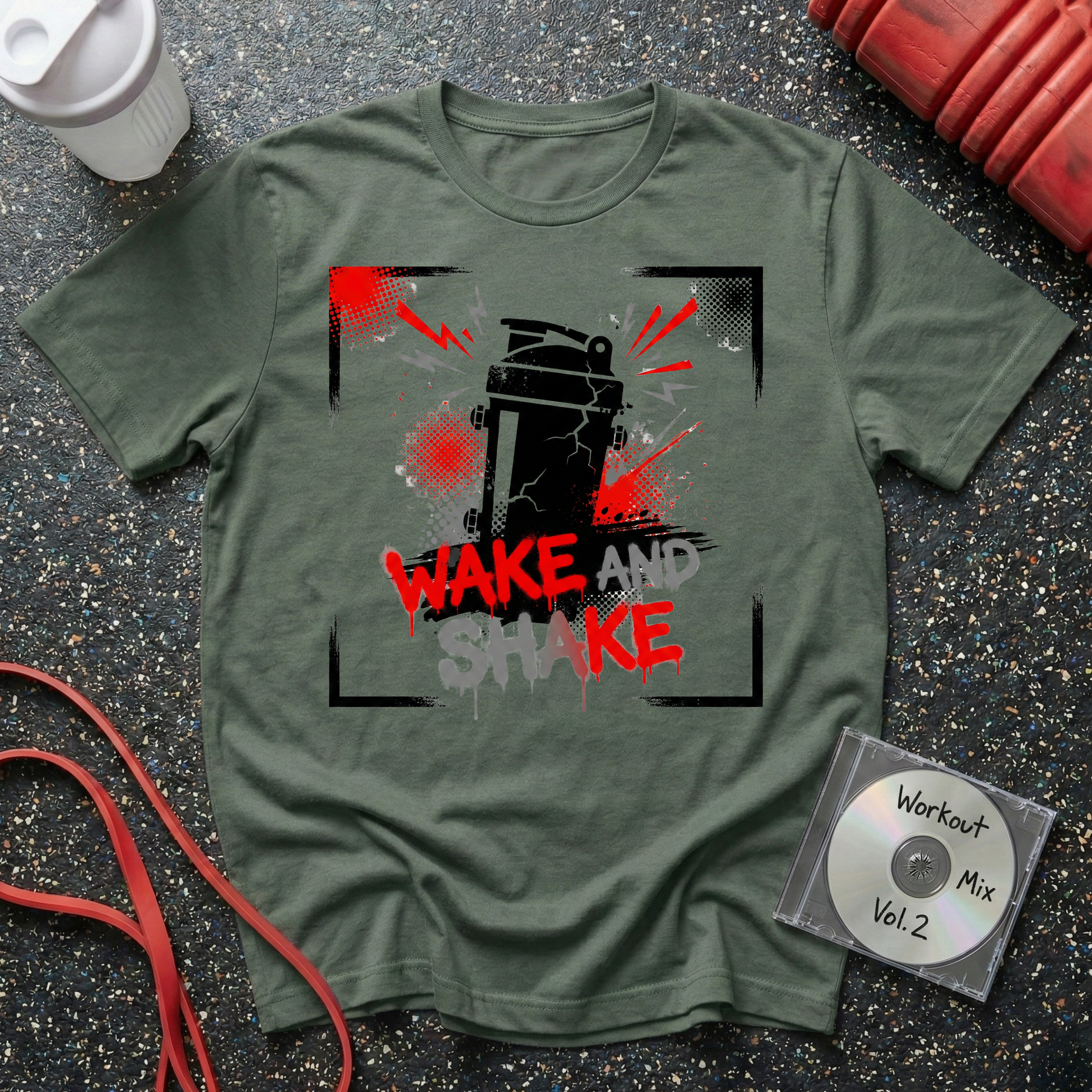 Wake and Shake Graffiti T-Shirt