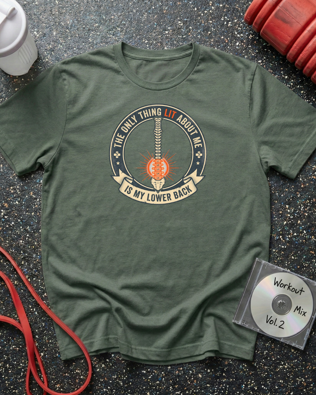 Lit Lower Back (Orange Lit) T-Shirt