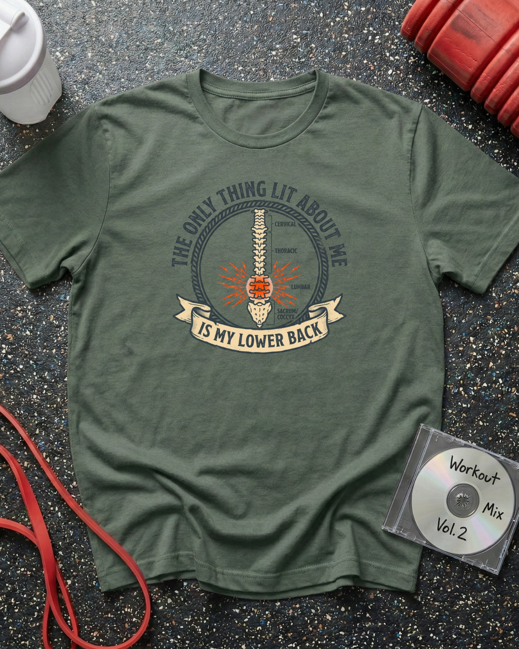 Lit Lower Back Anatomy T-Shirt