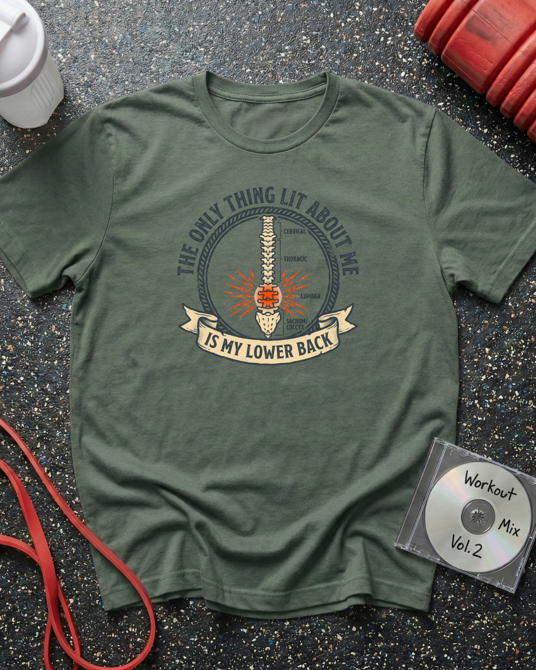 Lit Lower Back Anatomy T-Shirt