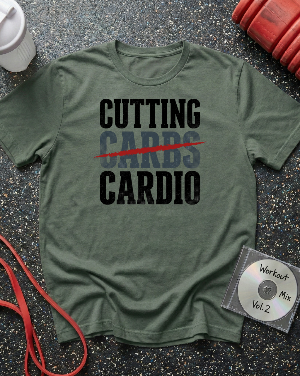 Cutting Cardio (Red Scratch Out) T-Shirt
