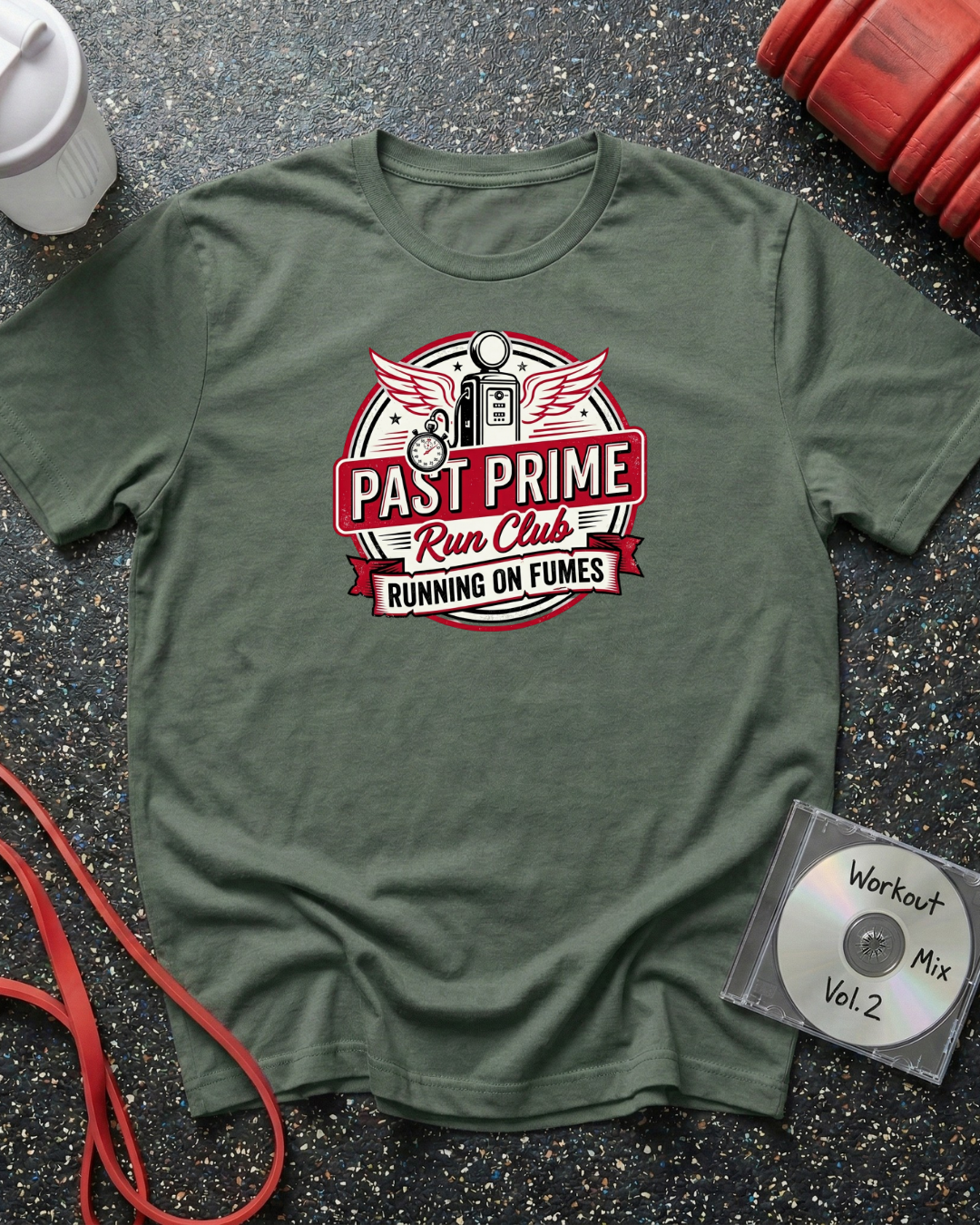 Run Club Gas Pump Badge T-Shirt